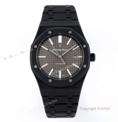 Audemars Piguet Watches Royal Oak 15400 Grey Dial Black Venom DLC Swiss Replica Watches